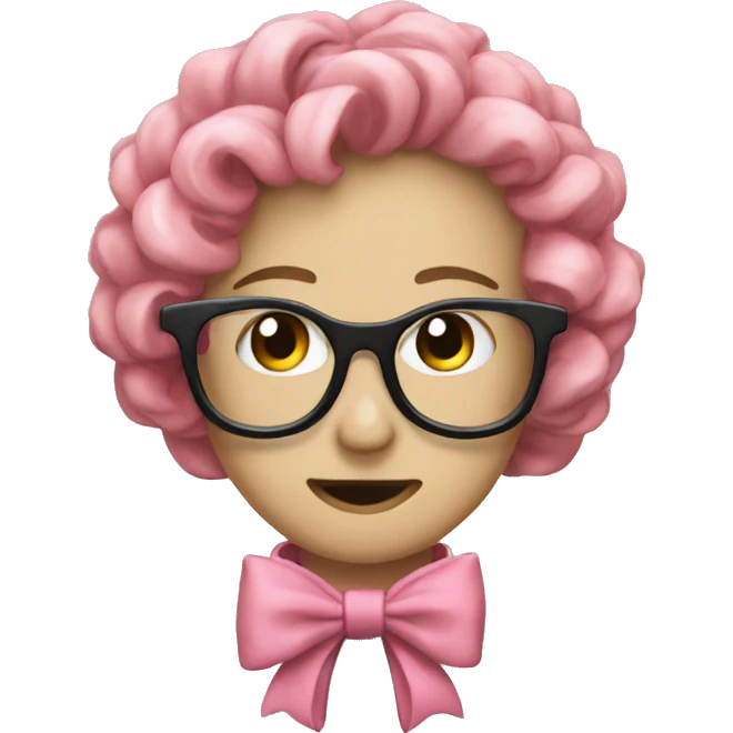 Noeud rose  emoji