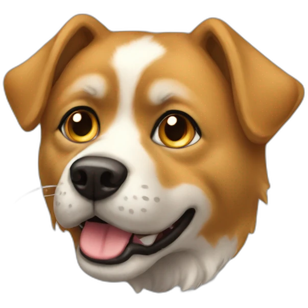 Chat sur chien emoji