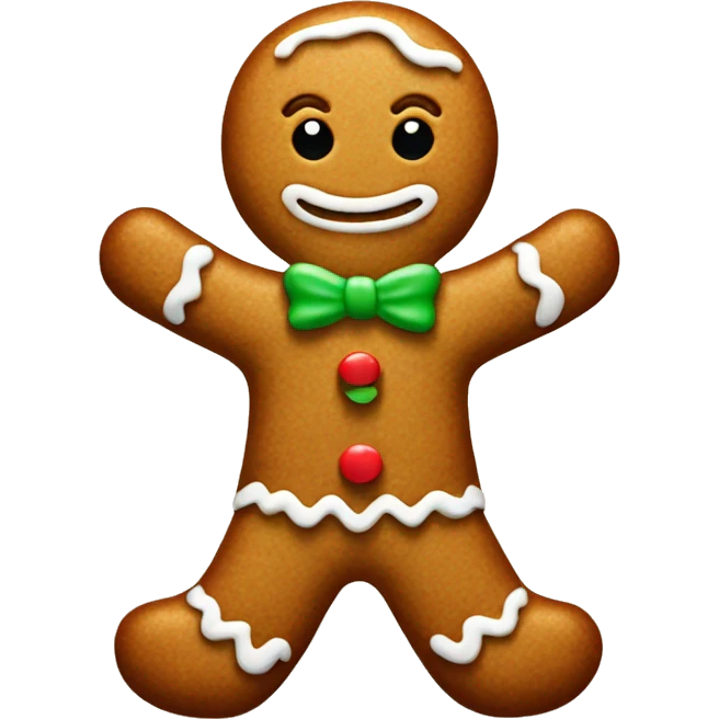Gingerbread man emoji