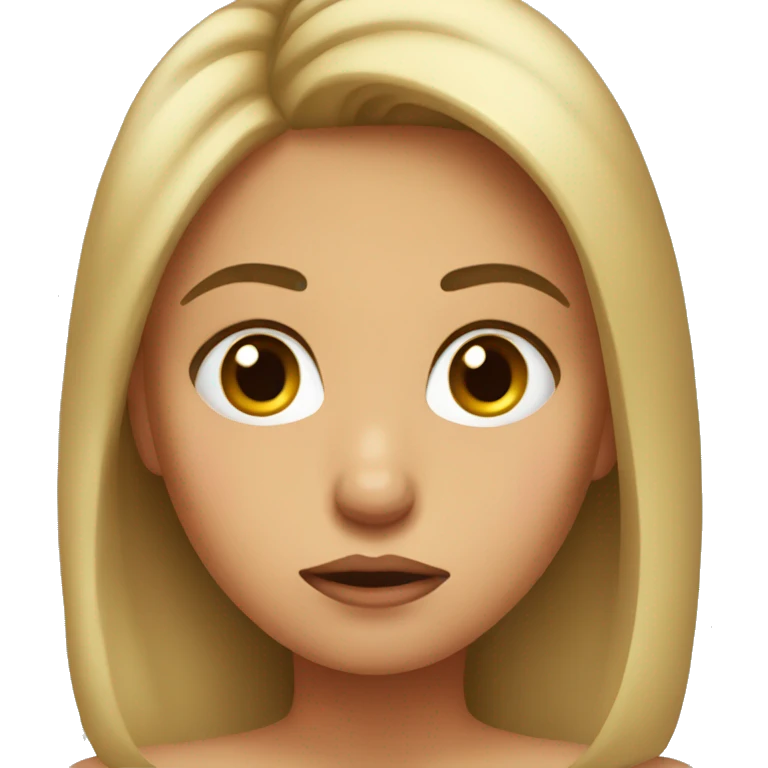 Girl pouting  emoji