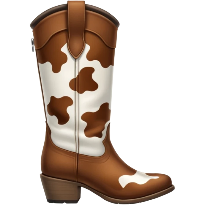 cow print boots emoji