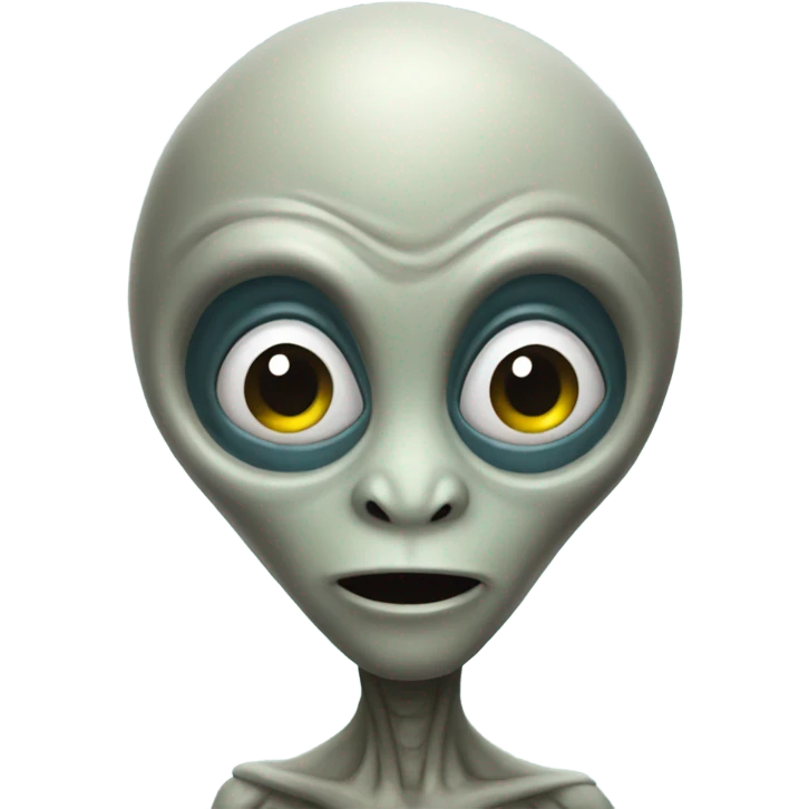 Christmas alien emoji