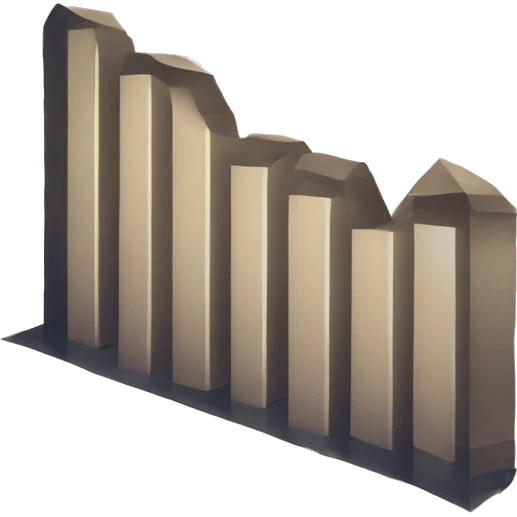 a paper with a bar chart and an upward trend emoji