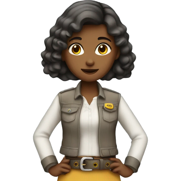 girl with belt in her hand emoji