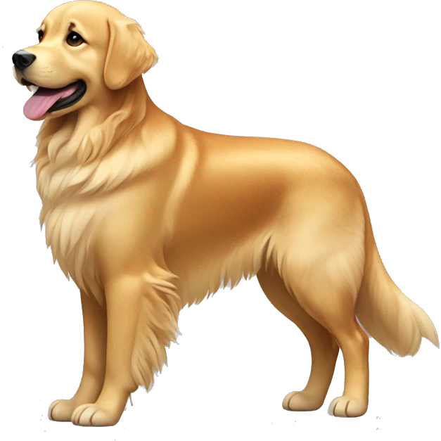 Full body golden retriever  emoji