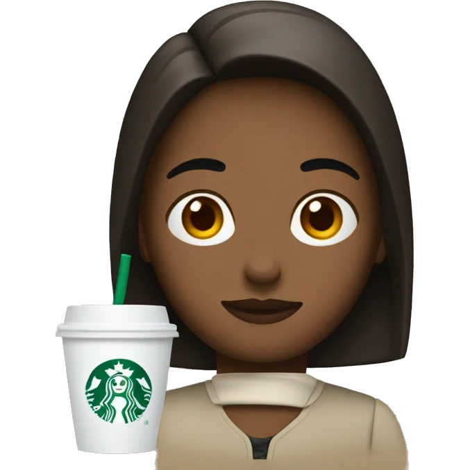 Person with Starbucks  emoji