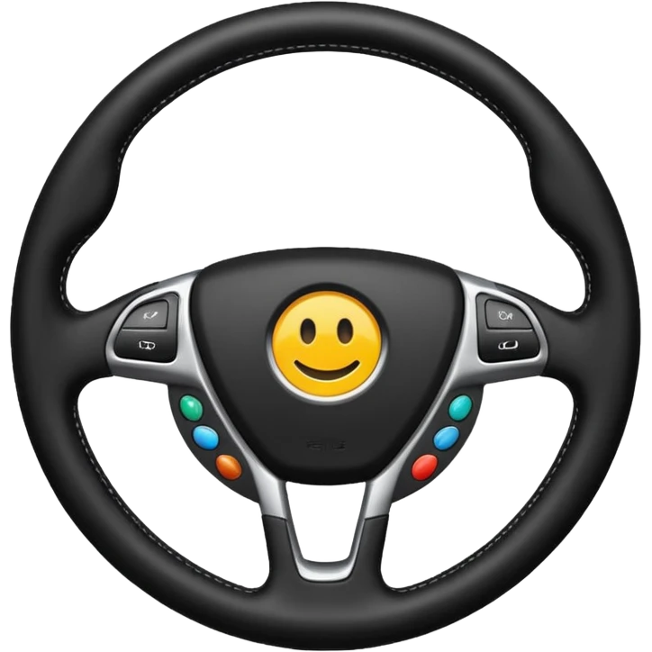 car steering wheel emoji