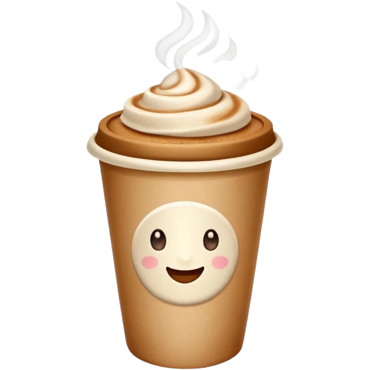 generate an ios genmoji of a chai in a paper cup emoji