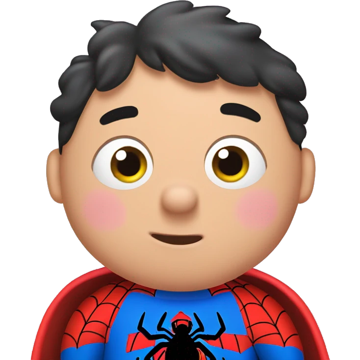 Peppa pig wearing Spider-Man suit  emoji