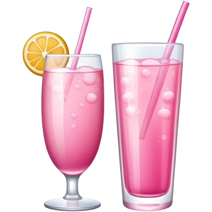 Pink drink emoji