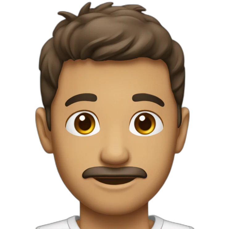 جنيه شعرها كيرلي قصير بني غامق تحب القطط emoji
