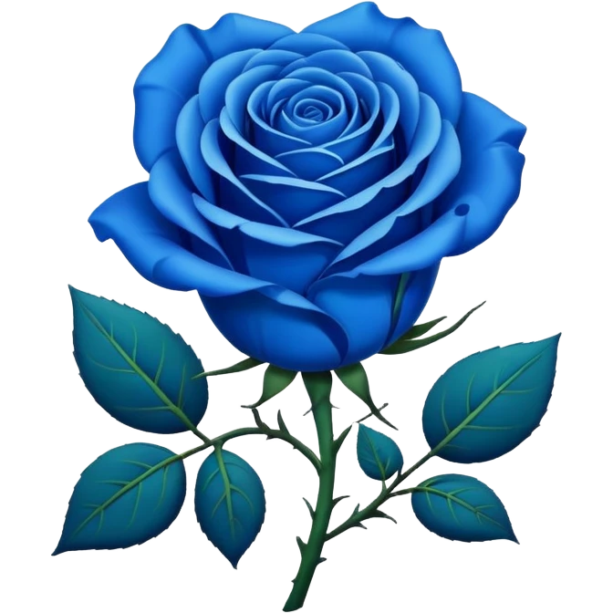 Rosa azul  emoji