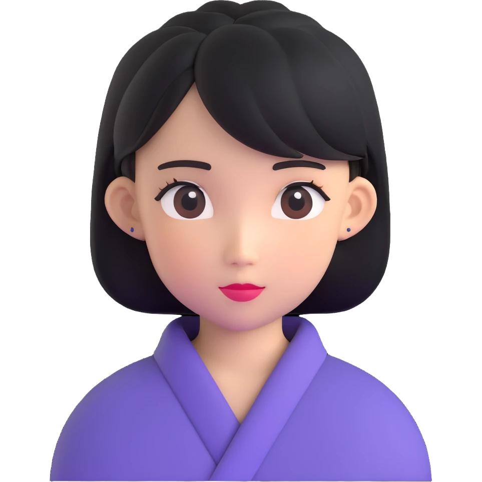 Asian girl with hairstyle like Tate McRae emoji
