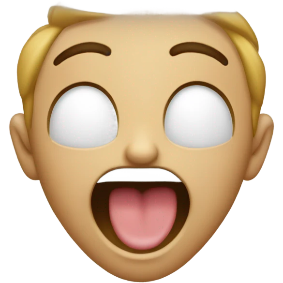 Cara sacando la lengua enfrente emoji