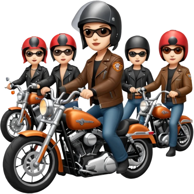 Harley Davidson bikers emoji