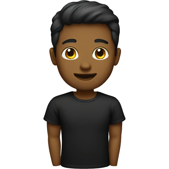 black tshirt emoji