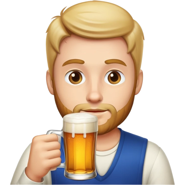 Man drink beer emoji