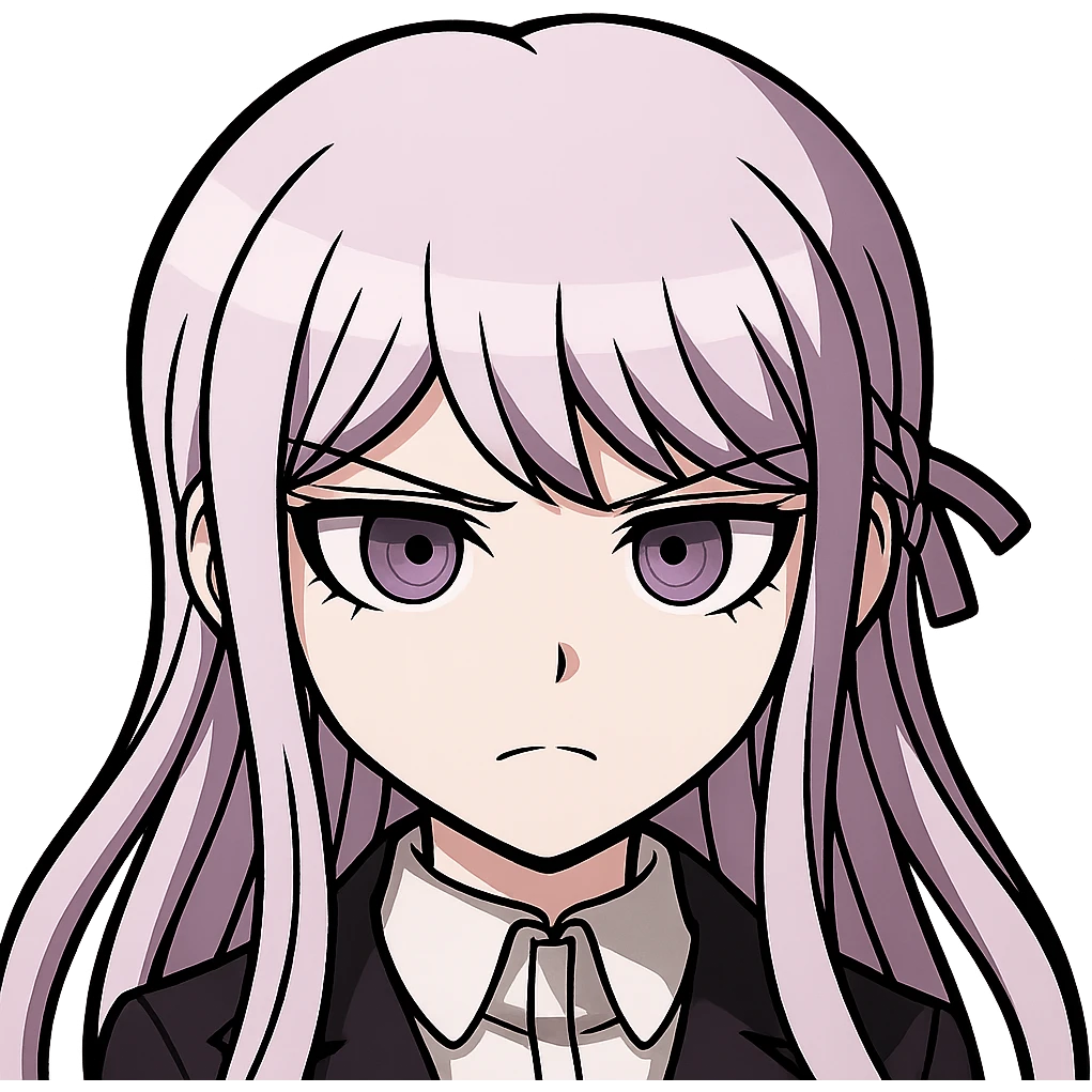 Danganronpa style emoji of Kyoko Kirigiri emoji