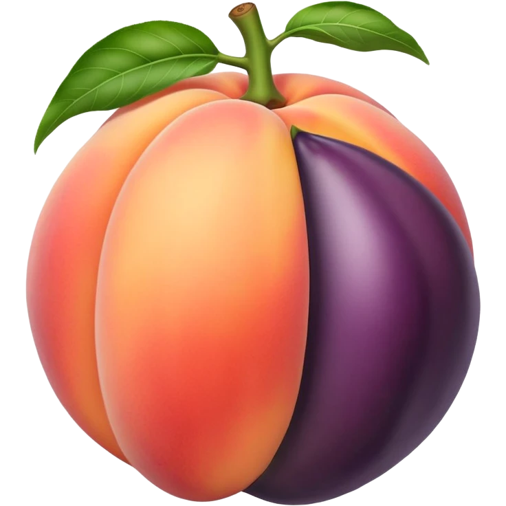 Peach with eggplant inside  emoji