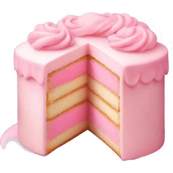 pastel pink bakery cake emoji