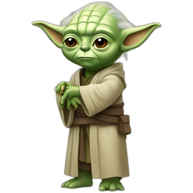 Yoda sur un petit truc emoji