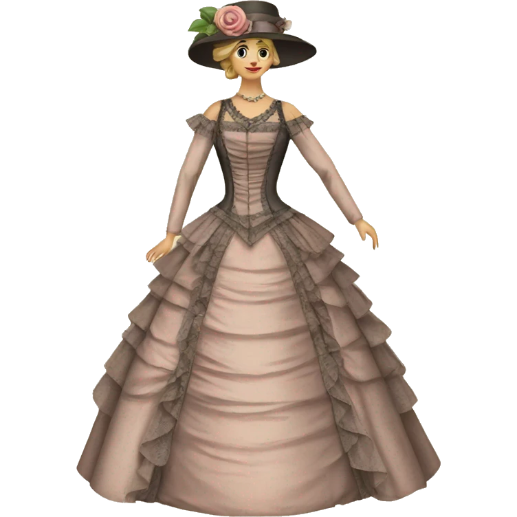 Victorian dress gown emoji