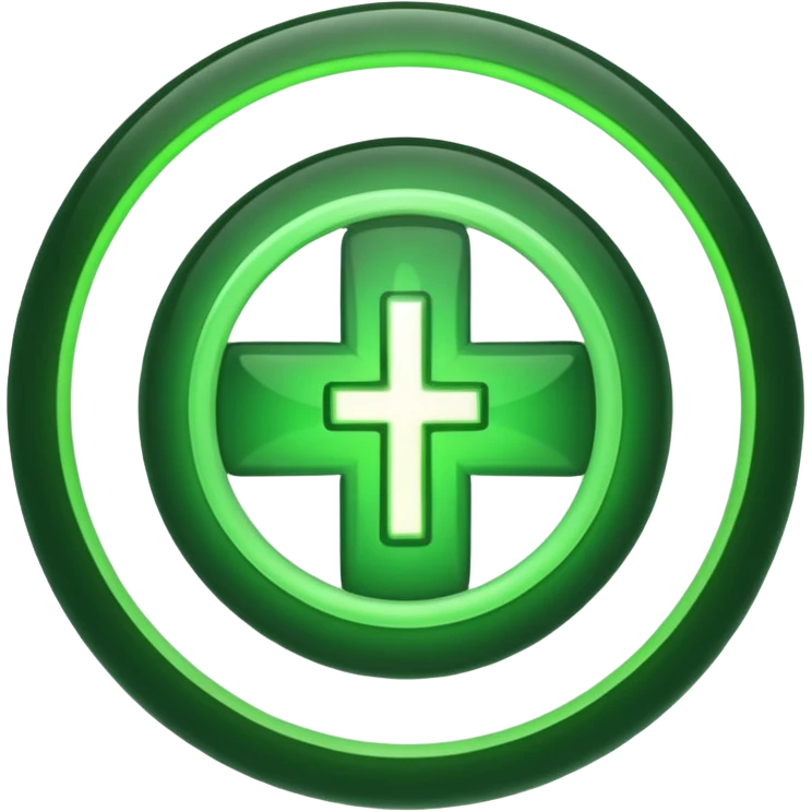 discord emoji's for a sword, shield, and a healing icon in the same style. Make it 3 separate emojis emoji