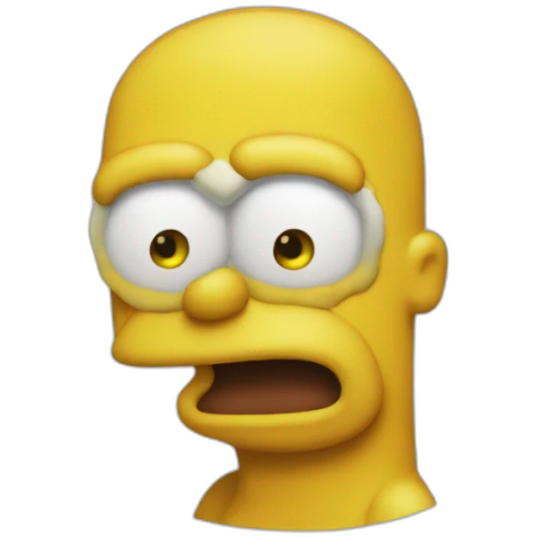 Homero babeando emoji