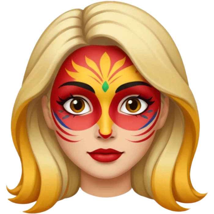 face painted woman  emoji