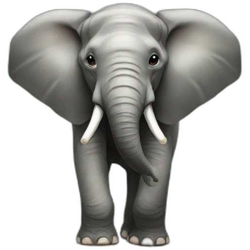 elephant with a glass in its trunk emoji