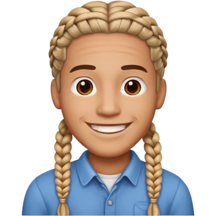 Man with braids emoji