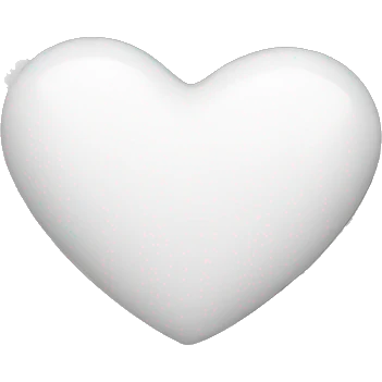 White heart with stars emoji
