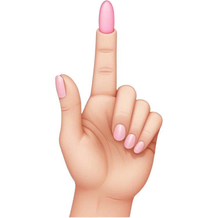 Light pink middle finger emoji