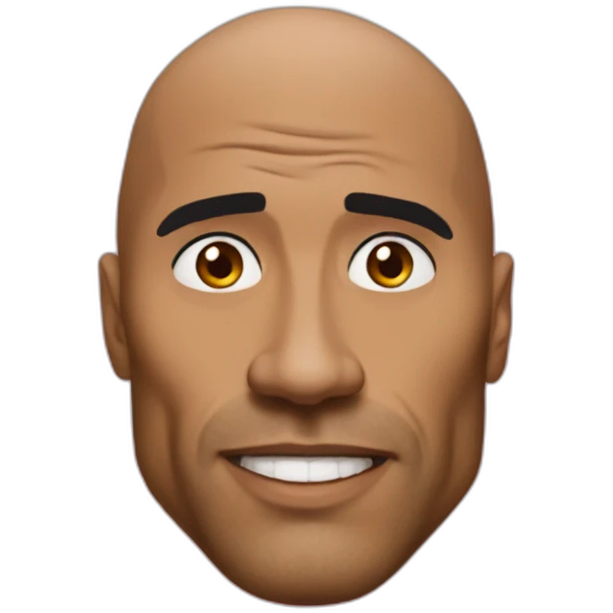 The rock meme emoji