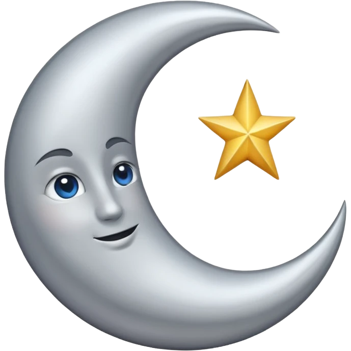 Refined moon icon evoking emotional trust emoji
