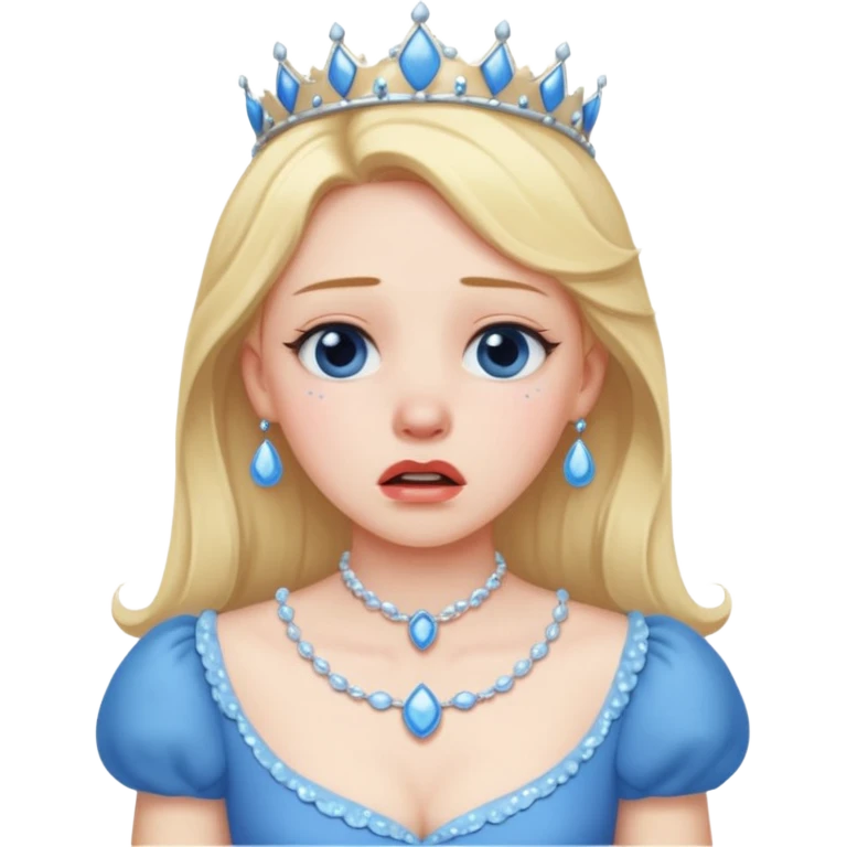 princess choking with hands around neck emoji