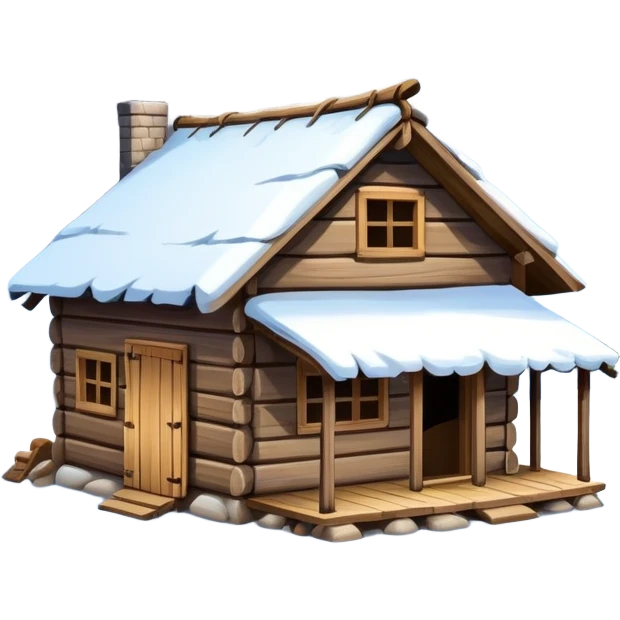 A hut in the mountains  emoji