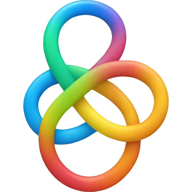 Colored infinity emoji