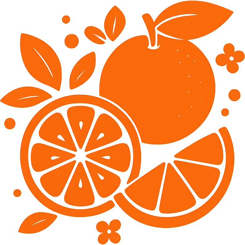 orange theme, no background emoji