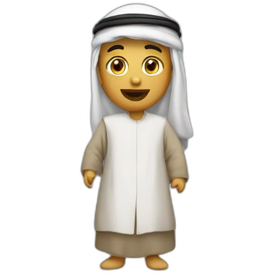 Arabe qui vole des objets emoji