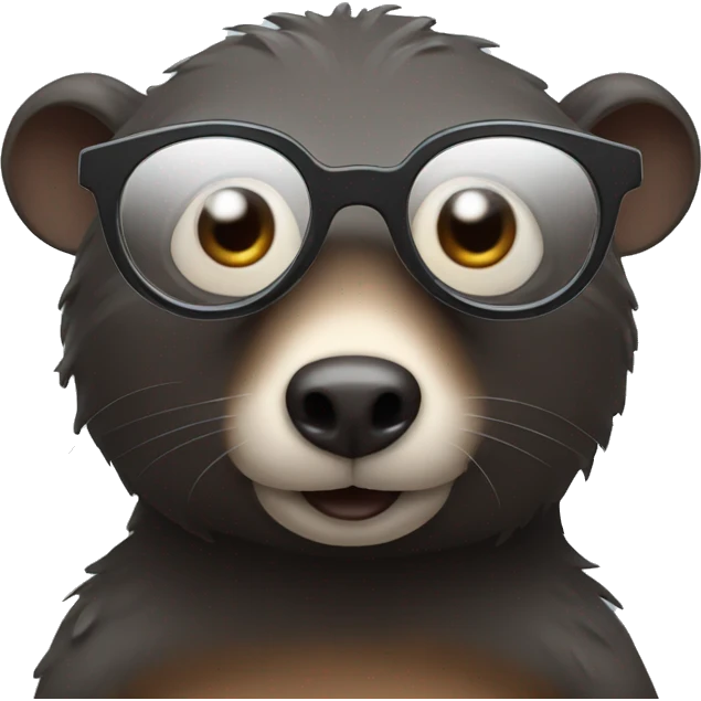 mole with glasses emoji