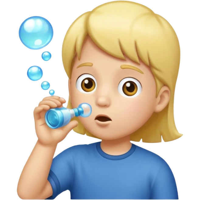 Bubble Blowing Kid emoji