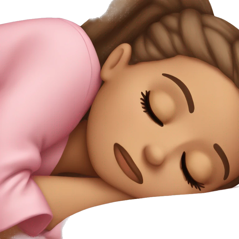 Ariana Grande sleeping emoji