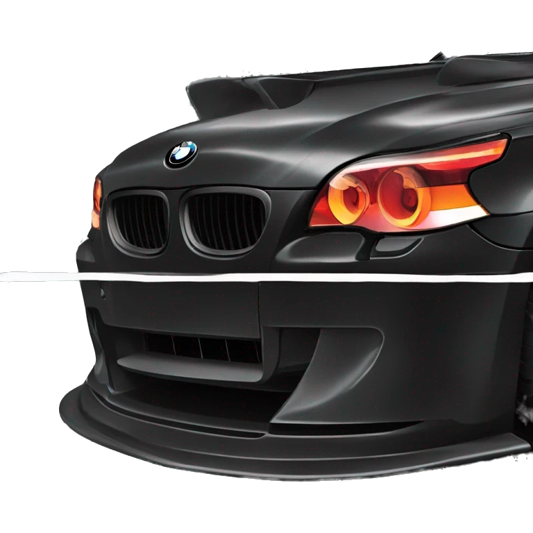Bmw m5 e60 black Drift sideways black glass  emoji