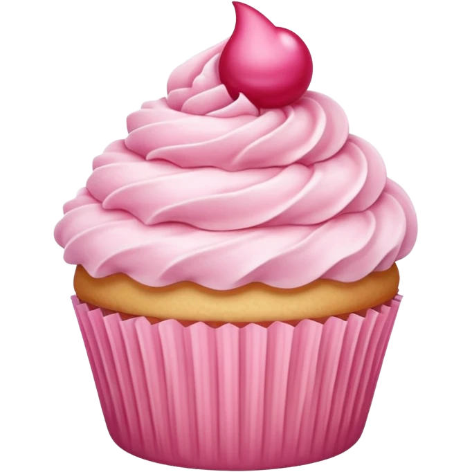pink berry vanila cupcake emoji