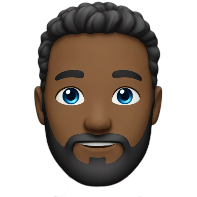 short beard blue eyes emoji