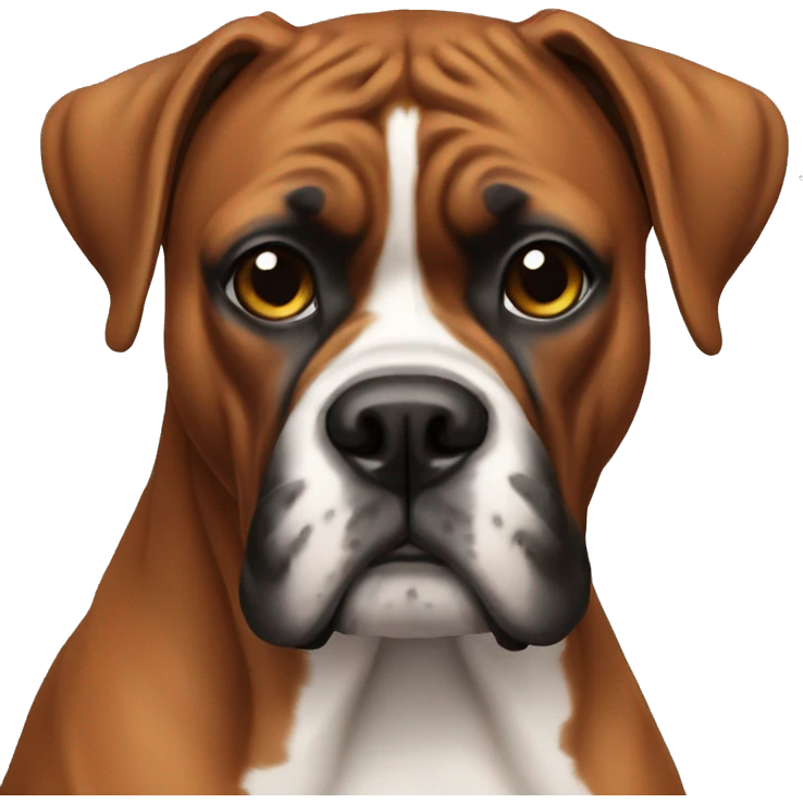  boxer dog  emoji