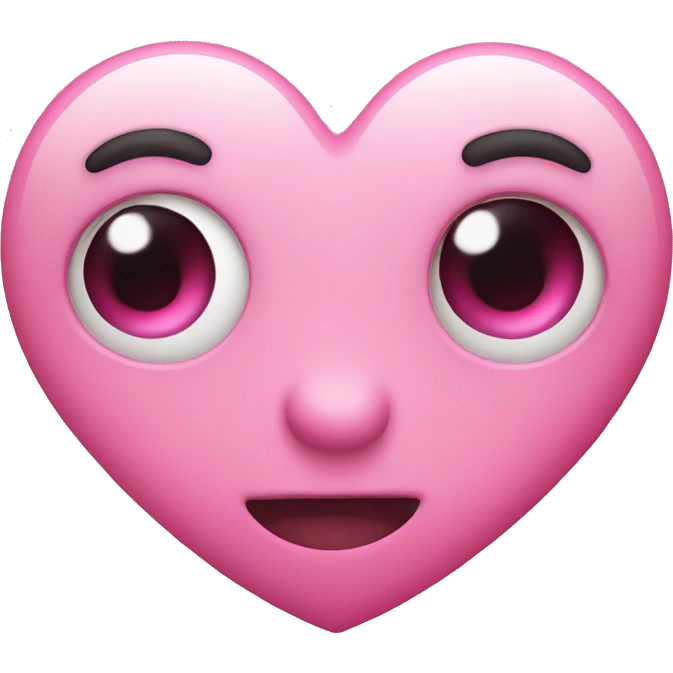 pink heart eyes emoji