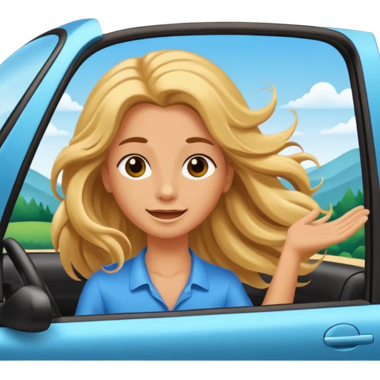Morning drive with sunshine  emoji