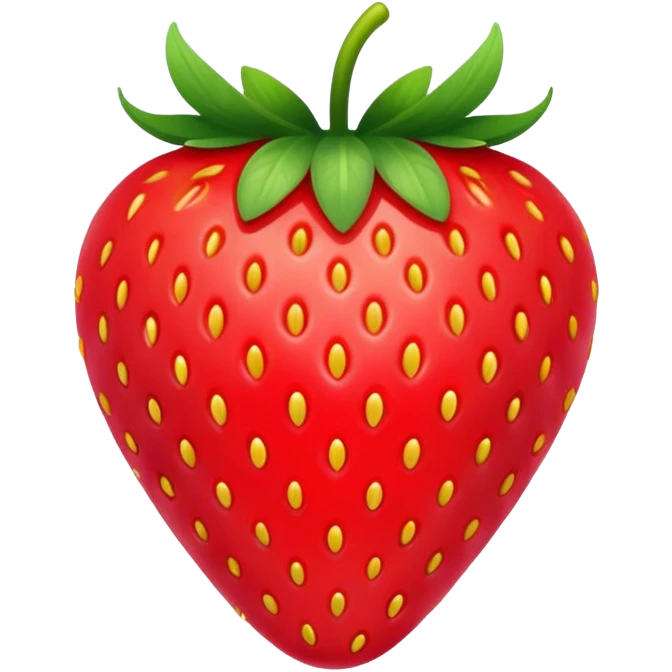 pastel pink realistic strawberry emoji